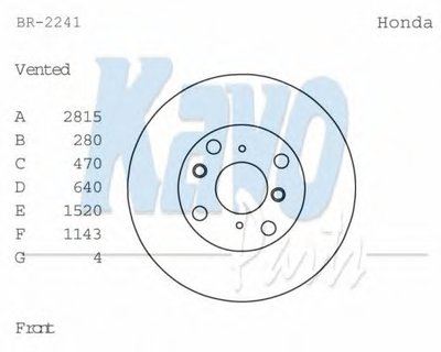 Тормозной диск KAVO PARTS купить