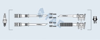 Комплект проводов зажигания FAE купить
