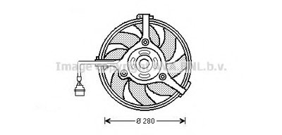 Вентилятор, охлаждение двигателя AVA QUALITY COOLING купить