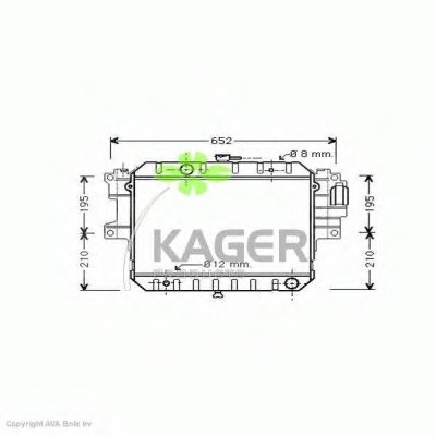 Радиатор, охлаждение двигателя KAGER купить