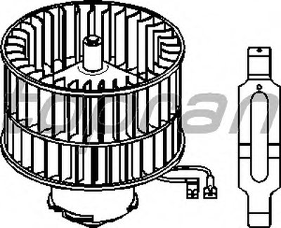 Электродвигатель, вентиляция салона TOPRAN купить