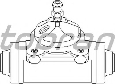 Колесный тормозной цилиндр TOPRAN купить