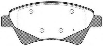 Комплект тормозных колодок, дисковый тормоз ADVANCE OPEN PARTS купить