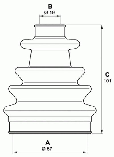 Комплект пылника, приводной вал SPIN OPEN PARTS купить