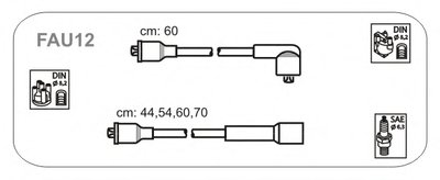 Комплект проводов зажигания Fiat Croma 1.6, 2.0 85-, Lancia Prisma, Thema