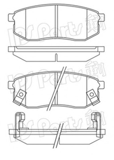 Комплект тормозных колодок, дисковый тормоз IPS Parts IPS Parts купить