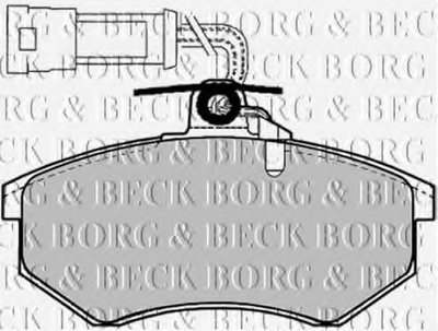 Комплект тормозных колодок, дисковый тормоз BORG & BECK купить