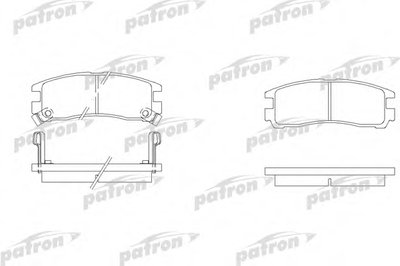 Комплект тормозных колодок, дисковый тормоз PATRON купить