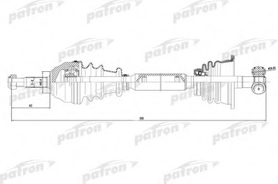 Приводной вал PATRON купить