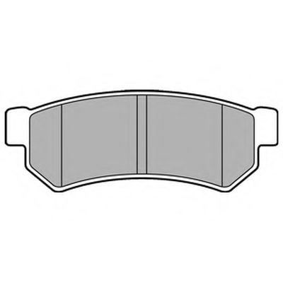 Тормозные колодки задние (14.6 мм) Chevrolet Lacetti, Daewoo Nubira
