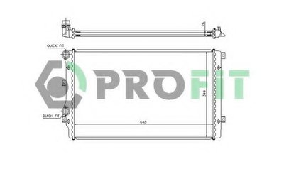 Радиатор, охлаждение двигателя PROFIT купить