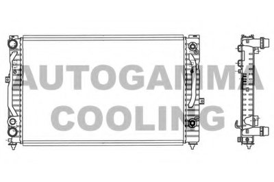 Радиатор, охлаждение двигателя AUTOGAMMA купить