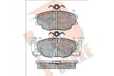 Комплект тормозных колодок, дисковый тормоз R BRAKE купить