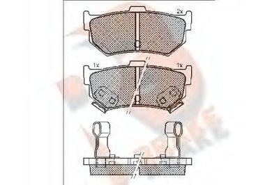 Комплект тормозных колодок, дисковый тормоз R BRAKE купить