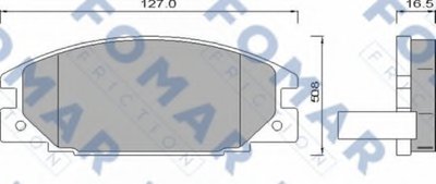 Комплект тормозных колодок, дисковый тормоз FOMAR Friction купить