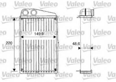 Теплообменник, отопление салона VALEO купить