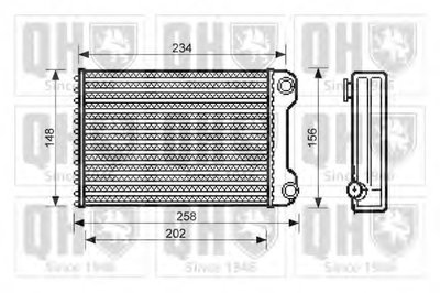 Теплообменник, отопление салона QUINTON HAZELL купить
