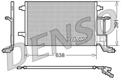 Конденсатор, кондиционер DENSO купить