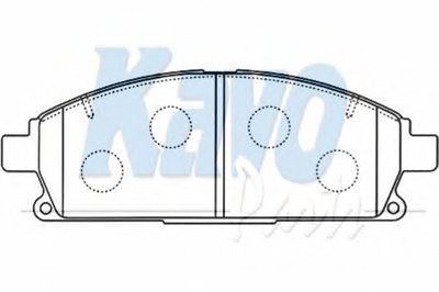 Комплект тормозных колодок, дисковый тормоз MK KASHIYAMA KAVO PARTS купить