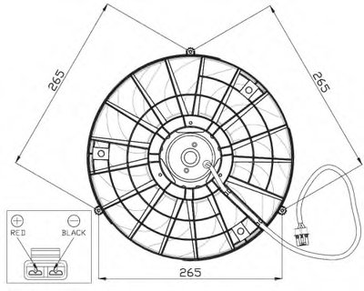 Вентилятор, охлаждение двигателя NRF купить