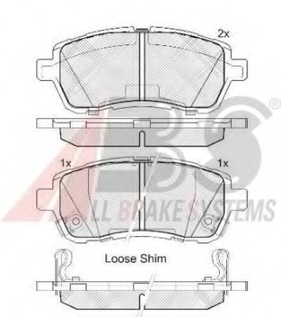 Колодка торм. диск. FORD FIESTA VI 1.25-1.6 08-;MAZDA 2 07- передн. (пр-во ABS)