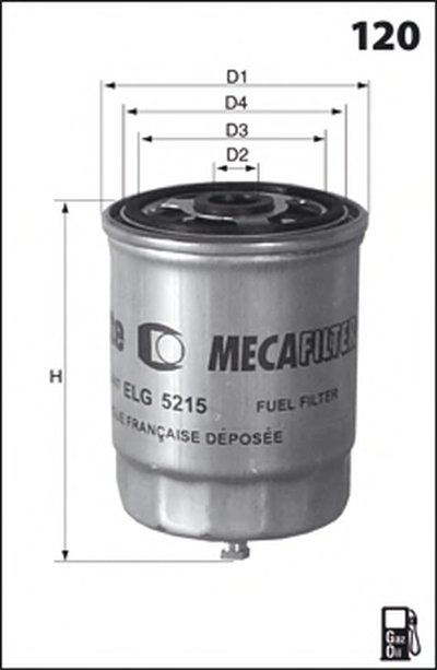 ELG5248 Фільтр палива ( аналогWF8181/KC38)