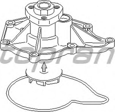 Водяной насос TOPRAN купить