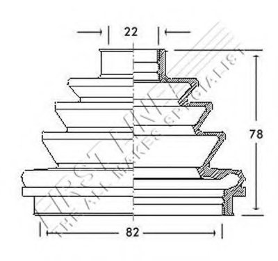 Пыльник, приводной вал FIRST LINE купить