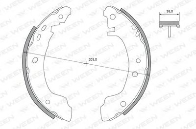 Комплект тормозных колодок WEEN купить