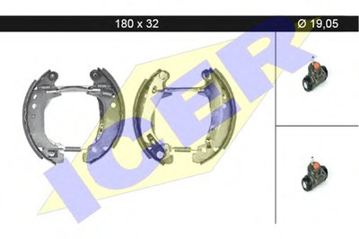 Комплект тормозных колодок ICER купить