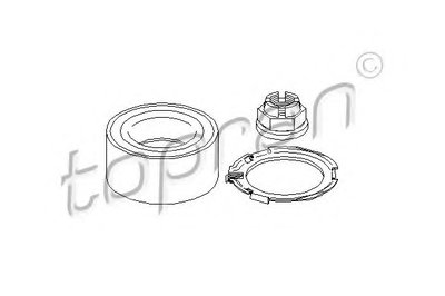 Комплект подшипника ступицы колеса TOPRAN купить