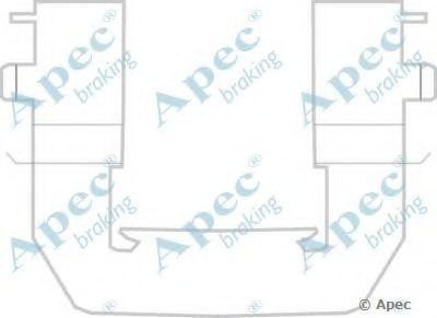 Комплектующие, тормозные колодки APEC braking купить