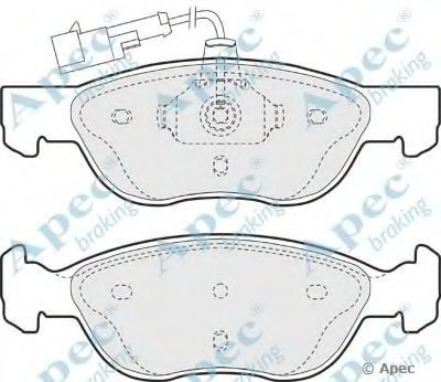 Комплект тормозных колодок, дисковый тормоз APEC braking купить