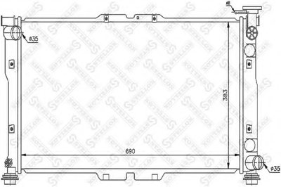 Радиатор, охлаждение двигателя STELLOX купить