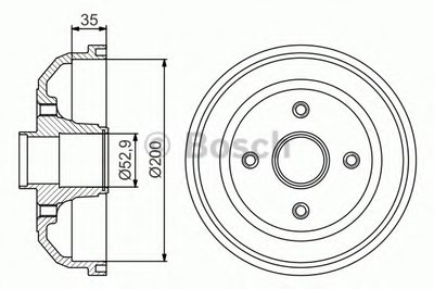 Тормозной барабан BOSCH купить