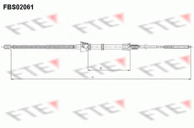 Трос, стояночная тормозная система FTE купить