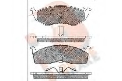 Комплект тормозных колодок, дисковый тормоз R BRAKE купить