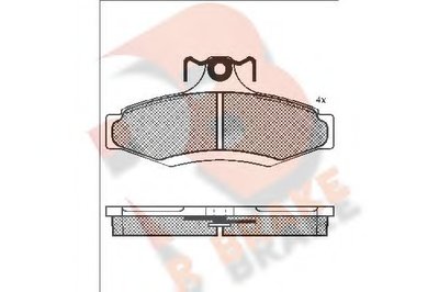 Комплект тормозных колодок, дисковый тормоз R BRAKE купить