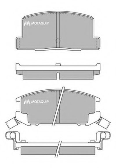 Комплект тормозных колодок, дисковый тормоз MOTAQUIP купить