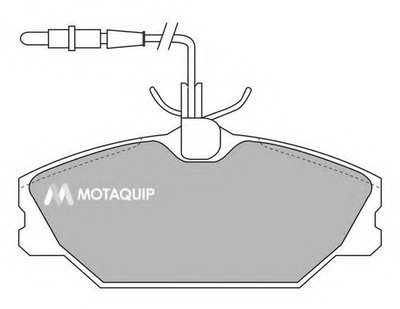 Комплект тормозных колодок, дисковый тормоз MOTAQUIP купить