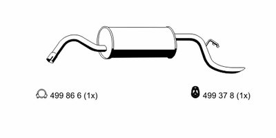 Глушитель выхлопных газов конечный ERNST купить