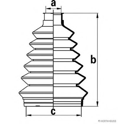 Пильник шрус з полімерного матеріалу у наборі зі змазкою та металевими кріпильними елементами