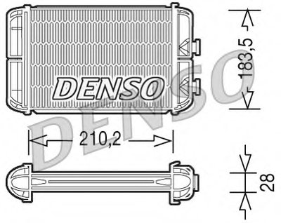 Теплообменник, отопление салона DENSO купить