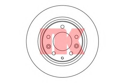 Тормозной диск задний невентилируемый (208x10) Mazda 6 02-