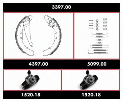 Комплект тормозов, барабанный тормозной механизм Precision Kit REMSA купить