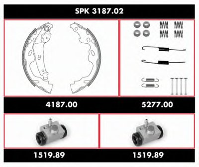 Комплект тормозов, барабанный тормозной механизм Super Precision Kit REMSA купить