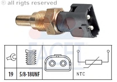 Датчик, температура охлаждающей жидкости; Датчик, температура охлаждающей жидкости; Датчик, температура охлаждающей жидкости FACET купить