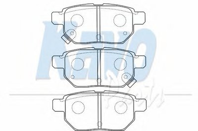 Комплект тормозных колодок, дисковый тормоз MK KASHIYAMA KAVO PARTS купить