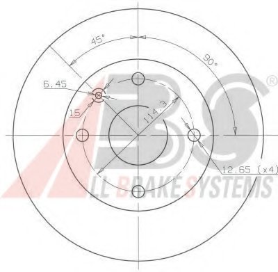 Тормозной диск A.B.S. купить