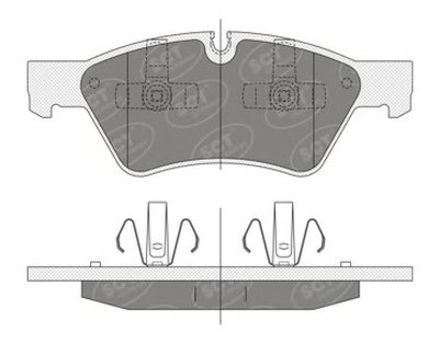 Комплект тормозных колодок, дисковый тормоз SCT Germany купить